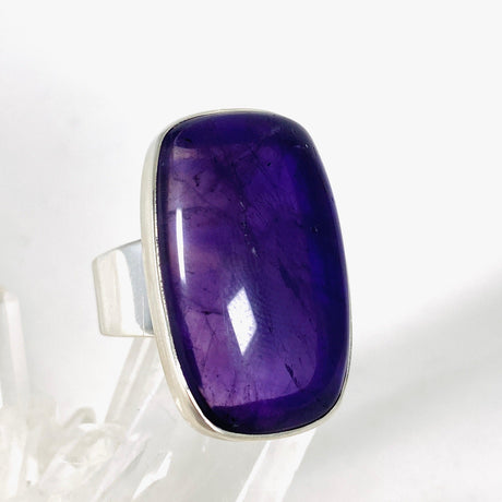 Amethyst rectangular ring s.11 KRGJ2949 - Nature's Magick