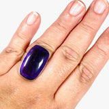 Amethyst rectangular ring s.11 KRGJ2949 - Nature's Magick