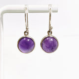 Amethyst Round Cabochon Earrings PEGJ400