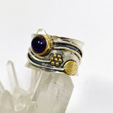 Amethyst Round Cabochon Ring in a Decorative Setting R4198