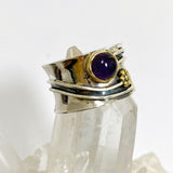 Amethyst Round Cabochon Ring in a Decorative Setting R4198