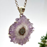 Amethyst Stalactite Pendant 52mm GPJ08