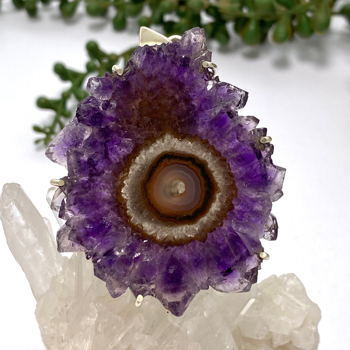 Amethyst Stalactite Pendant 65mm GPJ09