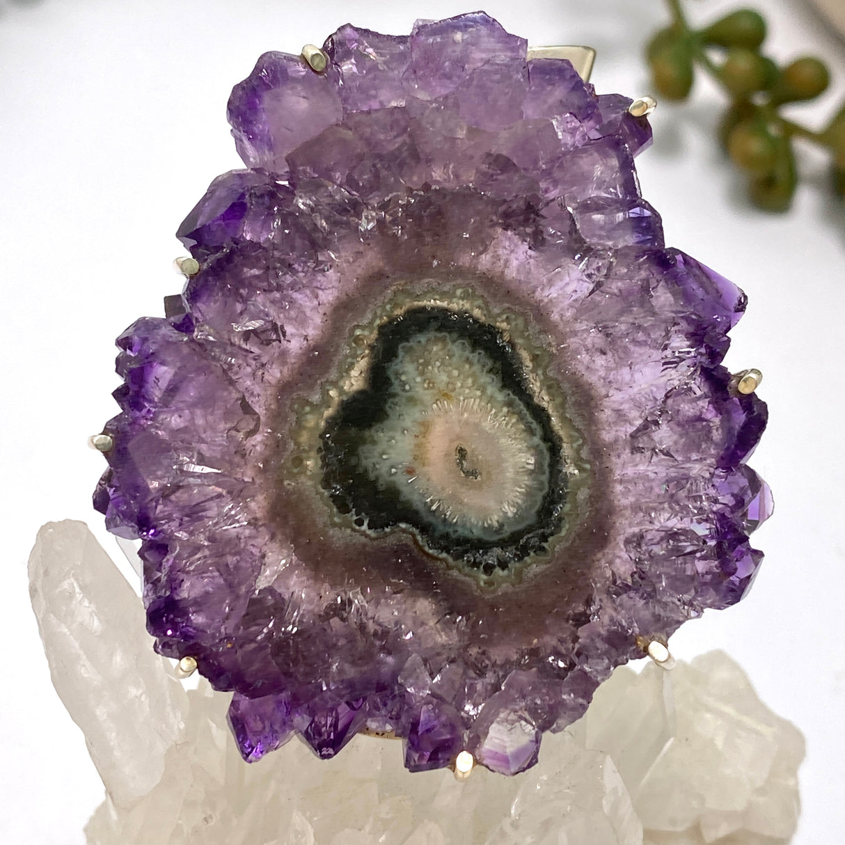 Amethyst Stalactite Pendant 68mm GPJ10