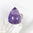 Amethyst teardrop ring s.8 KRGJ2958 - Nature's Magick