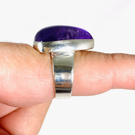 Amethyst teardrop ring s.8 KRGJ2958 - Nature's Magick