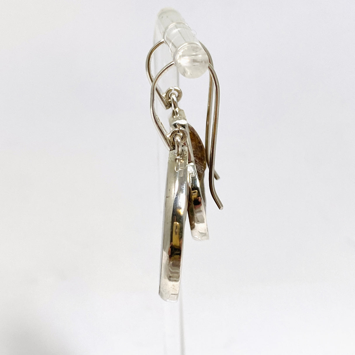 Ammonite Fossilised Shell Earring PEGJ414