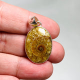 Ammonite oval pendant KPGJ3458 - Nature's Magick