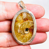 Ammonite oval pendant KPGJ3460 - Nature's Magick
