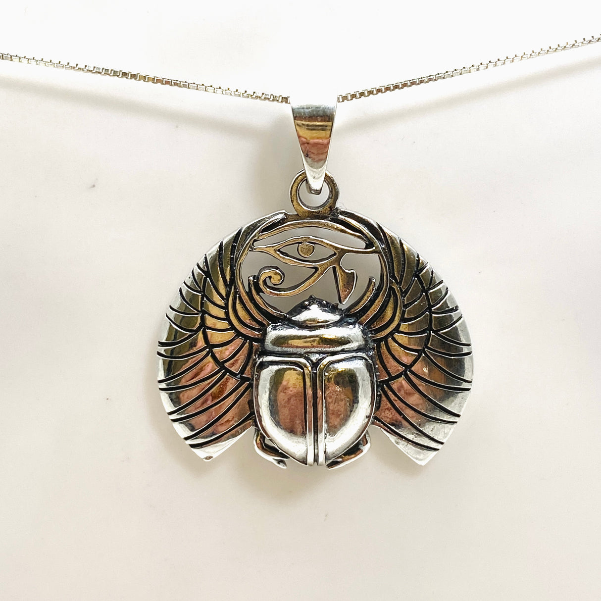 Anubis with Ankh and Scarab Beetle Pendant SV50-735