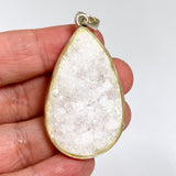 Apophyllite Teardrop Raw Crystal Pendant PPGJ1265