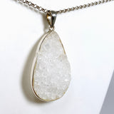Apophyllite Teardrop Raw Crystal Pendant PPGJ1265