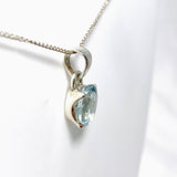 Aquamarine Faceted Petite Oval Pendant PPGJ744 - Nature's Magick