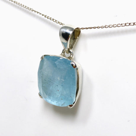 Aquamarine Faceted Rectangle Pendant PPGJ748 - Nature's Magick