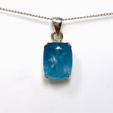 Aquamarine Faceted Rectangle Pendant PPGJ749 - Nature's Magick