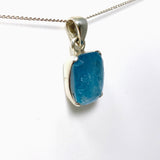 Aquamarine Faceted Rectangle Pendant PPGJ749 - Nature's Magick