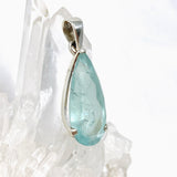 Aquamarine Faceted Teardrop Pendant PPGJ751 - Nature's Magick