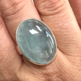 Aquamarine Oval Cabochon Ring Size 10 PRGJ809