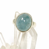 Aquamarine Oval Cabochon Ring Size 7.5 PRGJ808