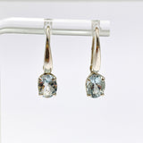 Aquamarine Oval Faceted Earrings PEGJ278