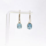Aquamarine Oval Faceted Earrings PEGJ346