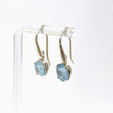 Aquamarine Oval Faceted Earrings PEGJ346