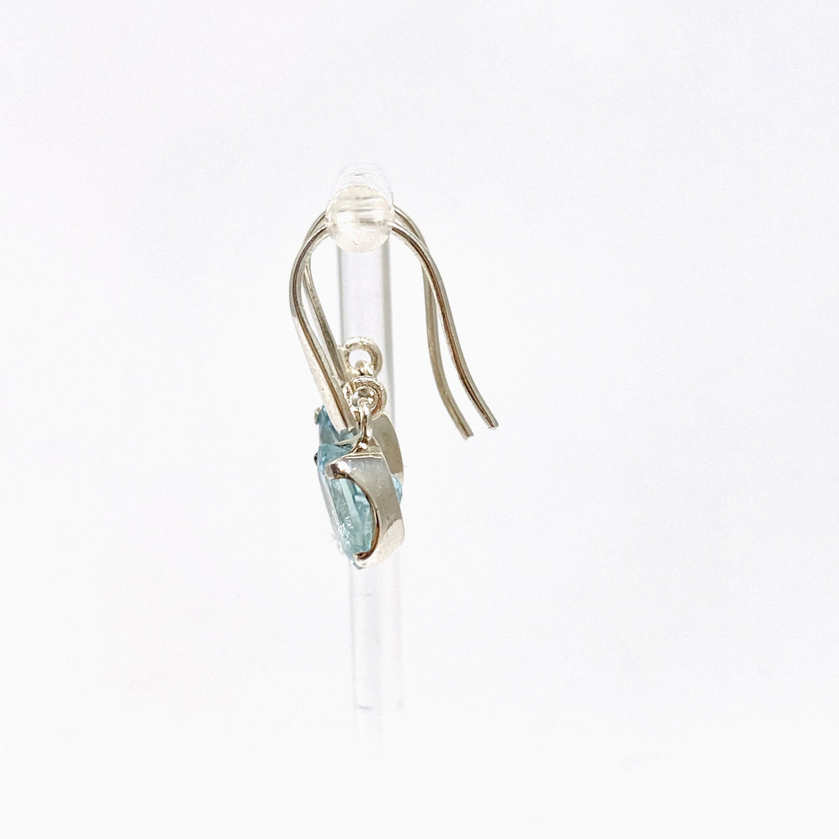 Aquamarine Oval Faceted Earrings PEGJ348