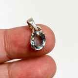 Aquamarine Oval Faceted Pendant PPGJ1126