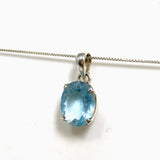 Aquamarine Oval Faceted Pendant PPGJ1127