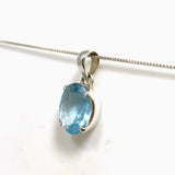 Aquamarine Oval Faceted Pendant PPGJ1127