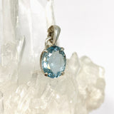 Aquamarine Oval Faceted Pendant PPGJ1128