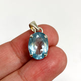 Aquamarine Oval Faceted Pendant PPGJ1129