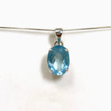 Aquamarine Oval Faceted Pendant PPGJ1129