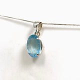 Aquamarine Oval Faceted Pendant PPGJ1129