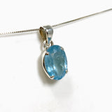 Aquamarine Oval Faceted Pendant PPGJ1129