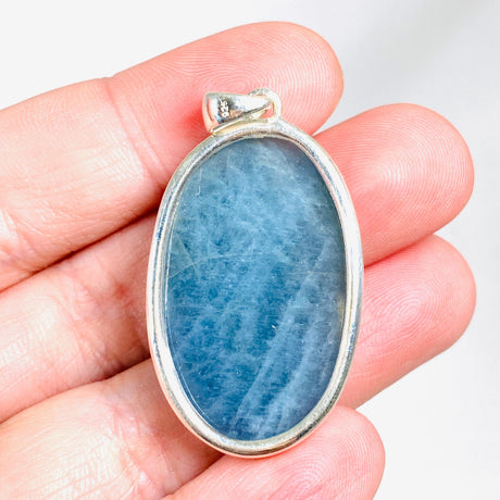 Aquamarine oval pendant KPGJ3711 - Nature's Magick