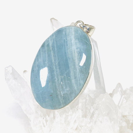 Aquamarine oval pendant KPGJ3713 - Nature's Magick