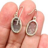 Aquamarine Oval Raw Earrings PEGJ281