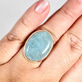 Aquamarine oval ring s.10 KRGJ2880 - Nature's Magick