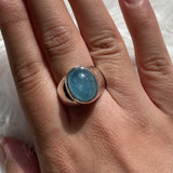 Aquamarine Oval Ring Size 7 KRGJ3257 - Nature's Magick