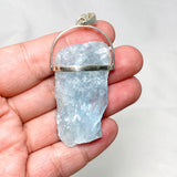 Aquamarine Raw Crystal Pendant PPGJ737 - Nature's Magick