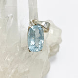 Aquamarine Rectangular Cushion Cut Faceted Pendant PPGJ970