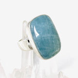 Aquamarine rectangular ring s.11 KRGJ2878 - Nature's Magick