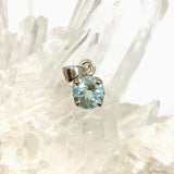 Aquamarine Round Faceted Pendant PPGJ1125