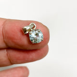 Aquamarine Round Faceted Pendant PPGJ1125