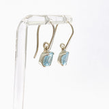Aquamarine Square Faceted Earrings PEGJ351