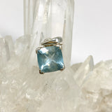 Aquamarine Square Faceted Pendant PPGJ1118
