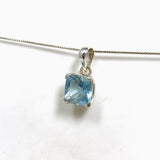 Aquamarine Square Faceted Pendant PPGJ1118