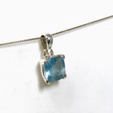 Aquamarine Square Faceted Pendant PPGJ1118