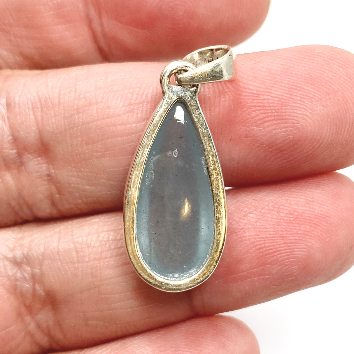 Aquamarine Teardrop Cabochon Pendant PPGJ975